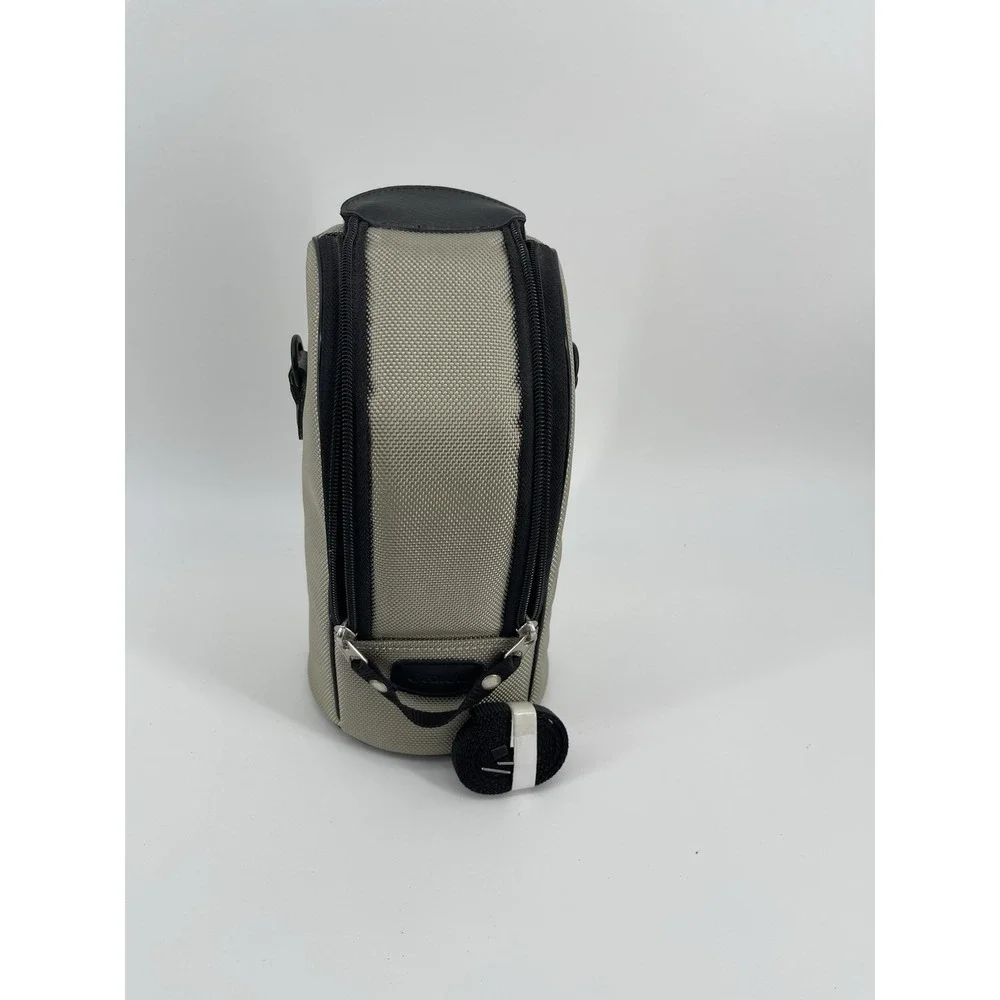 Canon Lens Case Bag LZ1324 Padded Beige Black Zip Camera Carry Case